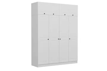 Fruitland Garderobe 180 cm - Hvid - Opbevaring - Tøjopbevaring - Garderobeskabe
