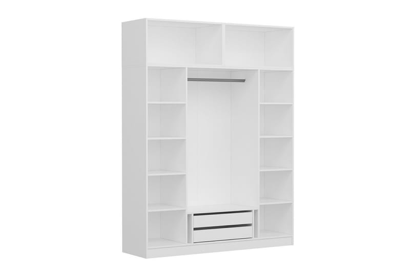 Fruitland Garderobe 180 cm - Hvid - Garderobeskabe - Garderobeskab & klædeskab