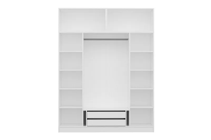 Fruitland Garderobe 180 cm - Hvid - Opbevaring - Tøjopbevaring - Garderobeskabe