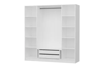 Fruitland Garderobe 180 cm - Hvid - Opbevaring - Tøjopbevaring - Garderobeskabe
