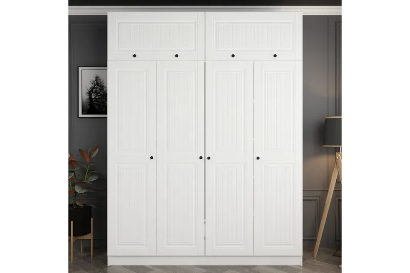 Fruitland Garderobe 180 cm, Hvid