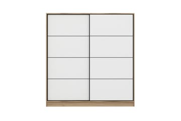 Fruitland Garderobe 180 cm - Hvid/eg - Opbevaring - Tøjopbevaring - Garderobeskabe