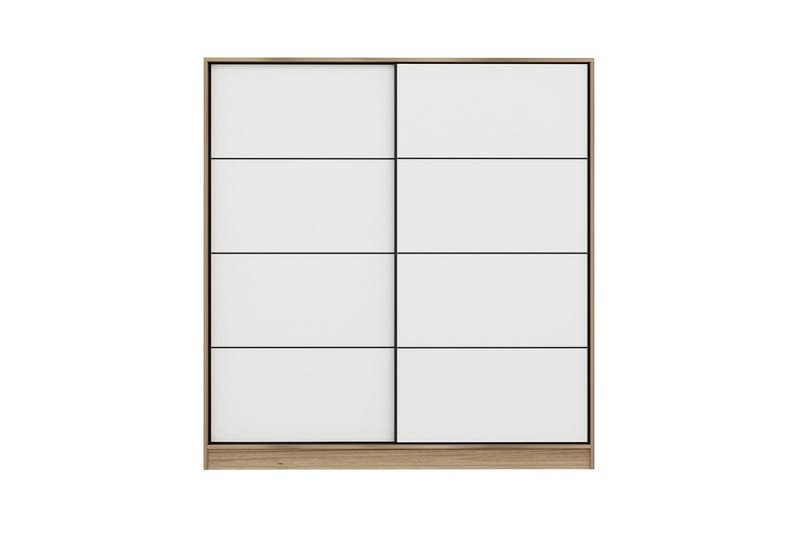 Fruitland Garderobe 180 cm - Hvid/eg - Opbevaring - Tøjopbevaring - Garderobeskabe