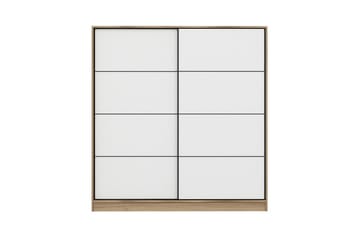 Fruitland Garderobe 180 cm - Hvid/eg - Opbevaring - Tøjopbevaring - Garderobeskabe