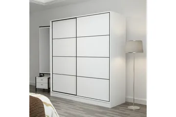 Fruitland Garderobe 220 cm - Hvid - Opbevaring - Tøjopbevaring - Garderobeskabe