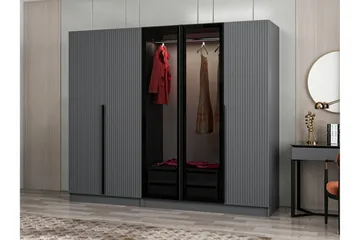 Fruitland Garderobe 225 cm - Antracit - Opbevaring - Tøjopbevaring - Garderobeskabe