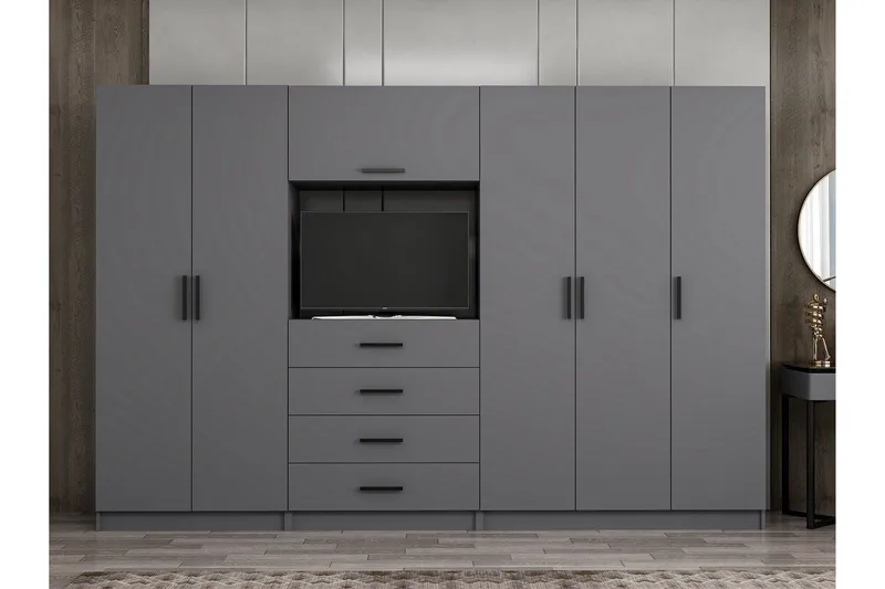 Fruitland Garderobe 225 cm, Antracit