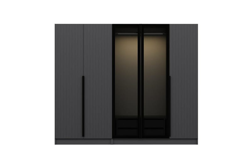 Fruitland Garderobe 225 cm - Antracit - Opbevaring - Tøjopbevaring - Garderobeskabe