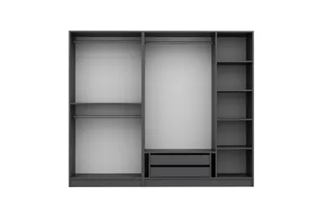 Fruitland Garderobe 225 cm - Antracit - Opbevaring - Tøjopbevaring - Garderobeskabe