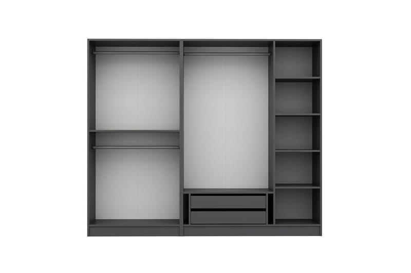 Fruitland Garderobe 225 cm - Antracit - Opbevaring - Tøjopbevaring - Garderobeskabe