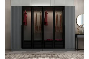 Fruitland Garderobe 225 cm - Antracit - Opbevaring - Tøjopbevaring - Garderobeskabe