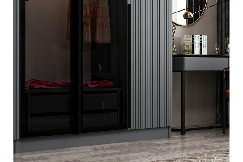 Fruitland Garderobe 225 cm - Antracit - Opbevaring - Tøjopbevaring - Garderobeskabe