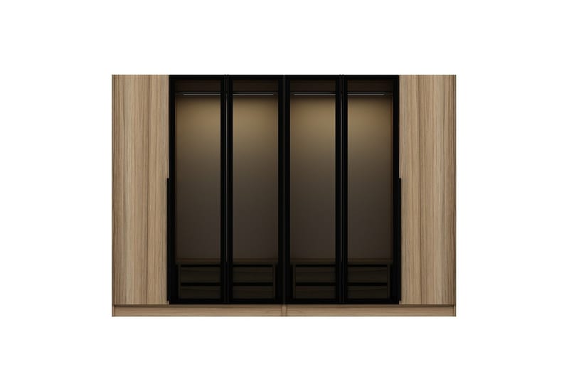 Fruitland Garderobe 225 cm - Brun - Opbevaring - Tøjopbevaring - Garderobeskabe