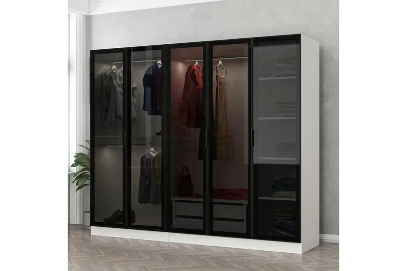 Fruitland Garderobe 225 cm, Hvid