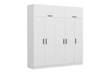 Fruitland Garderobe 225 cm - Hvid - Opbevaring - Tøjopbevaring - Garderobeskabe