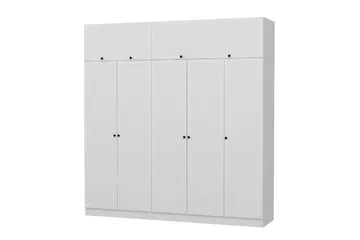 Fruitland Garderobe 225 cm - Hvid - Opbevaring - Tøjopbevaring - Garderobeskabe