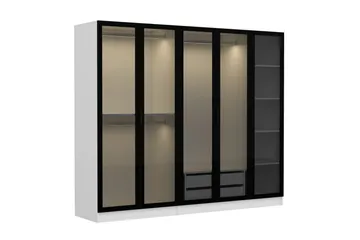 Fruitland Garderobe 225 cm - Hvid - Opbevaring - Tøjopbevaring - Garderobeskabe