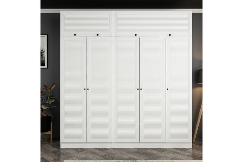 Fruitland Garderobe 225 cm, Hvid