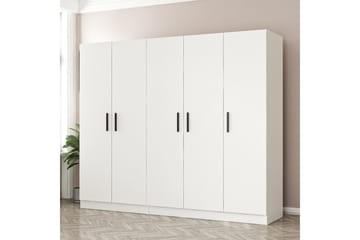 Fruitland Garderobe 225 cm - Hvid - Opbevaring - Tøjopbevaring - Garderobeskabe