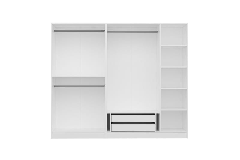 Fruitland Garderobe 225 cm - Hvid - Garderobeskabe - Garderobeskab & klædeskab