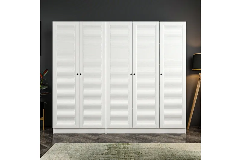 Fruitland Garderobe 225 cm, Hvid