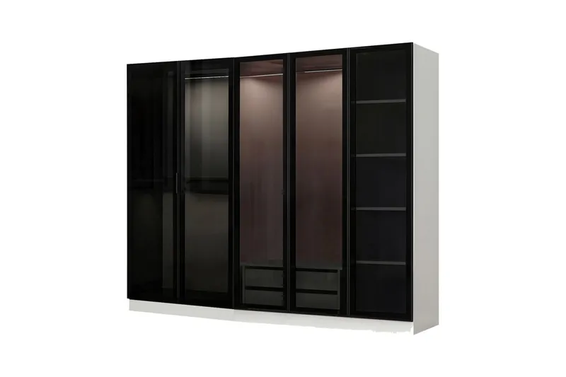 Fruitland Garderobe 225 cm - Hvid - Opbevaring - Tøjopbevaring - Garderobeskabe