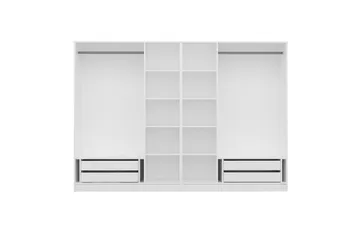 Fruitland Garderobe 225 cm - Hvid - Opbevaring - Tøjopbevaring - Garderobeskabe