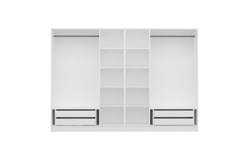 Fruitland Garderobe 225 cm - Hvid - Opbevaring - Tøjopbevaring - Garderobeskabe