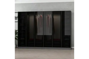 Fruitland Garderobe 270 cm - Antracit - Opbevaring - Tøjopbevaring - Garderobeskabe