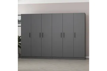 Fruitland Garderobe 270 cm - Antracit - Opbevaring - Tøjopbevaring - Garderobeskabe
