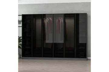 Fruitland Garderobe 270 cm - Antracit - Opbevaring - Tøjopbevaring - Garderobeskabe