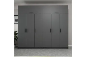 Fruitland Garderobe 270 cm - Antracit - Opbevaring - Tøjopbevaring - Garderobeskabe