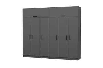Fruitland Garderobe 270 cm - Antracit - Opbevaring - Tøjopbevaring - Garderobeskabe