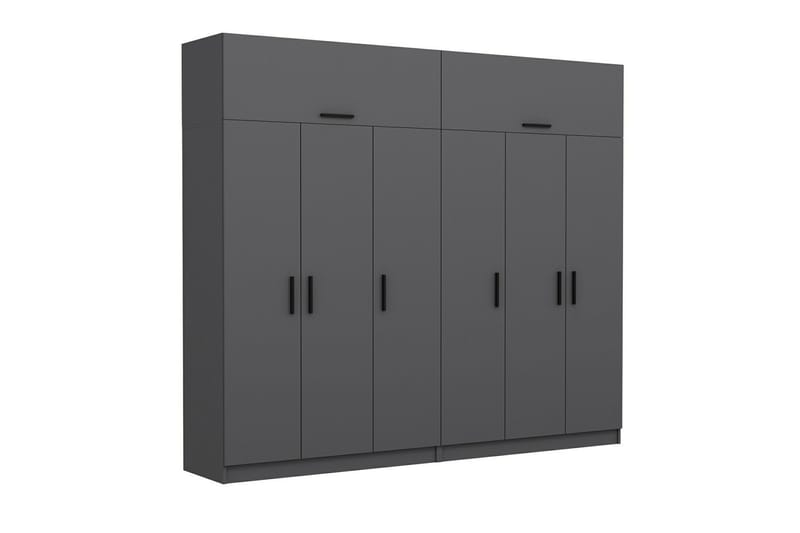 Fruitland Garderobe 270 cm - Antracit - Opbevaring - Tøjopbevaring - Garderobeskabe