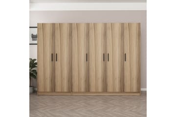 Fruitland Garderobe 270 cm - Brun - Opbevaring - Tøjopbevaring - Garderobeskabe