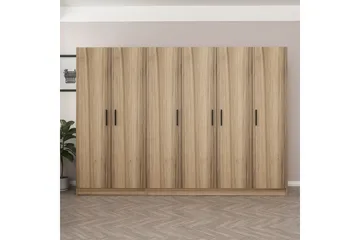 Fruitland Garderobe 270 cm - Brun - Opbevaring - Tøjopbevaring - Garderobeskabe