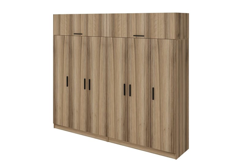 Fruitland Garderobe 270 cm - Brun - Opbevaring - Tøjopbevaring - Garderobeskabe