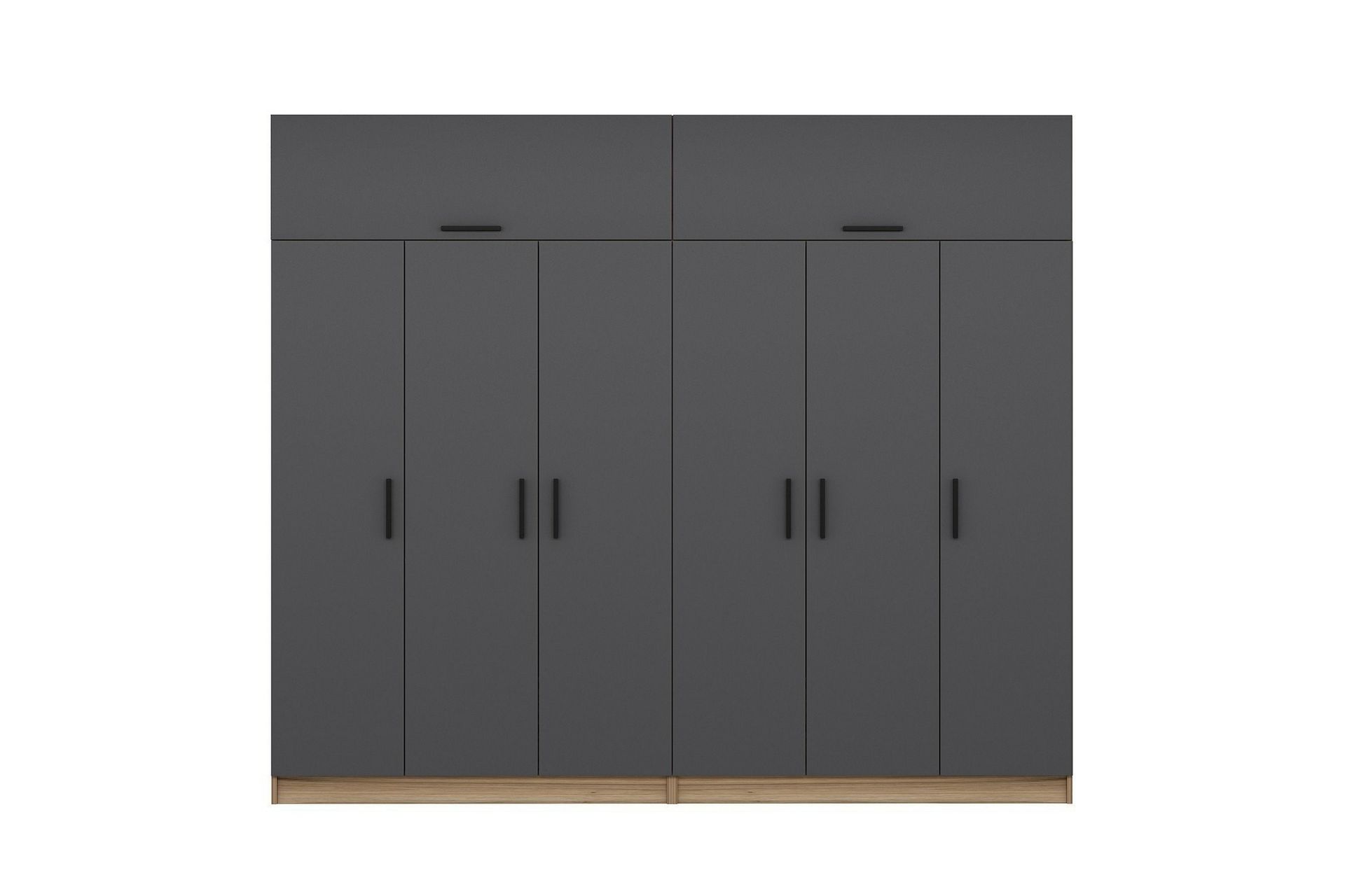 Fruitland Garderobe 270 cm - Grå/Brun - Opbevaring - Tøjopbevaring - Garderobeskabe