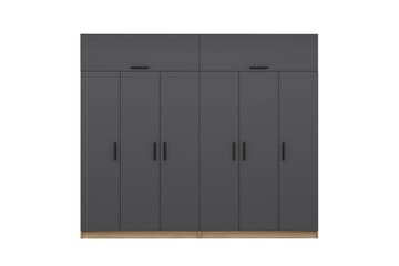 Fruitland Garderobe 270 cm - Grå/Brun - Opbevaring - Tøjopbevaring - Garderobeskabe