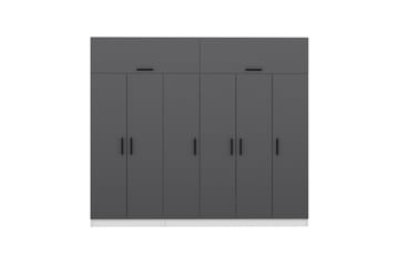 Fruitland Garderobe 270 cm - Grå/Hvid - Opbevaring - Tøjopbevaring - Garderobeskabe