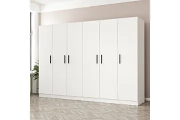 Fruitland Garderobe 270 cm - Hvid - Opbevaring - Tøjopbevaring - Garderobeskabe