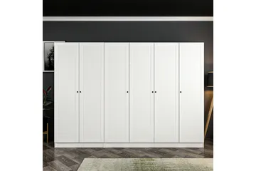 Fruitland Garderobe 270 cm - Hvid - Opbevaring - Tøjopbevaring - Garderobeskabe