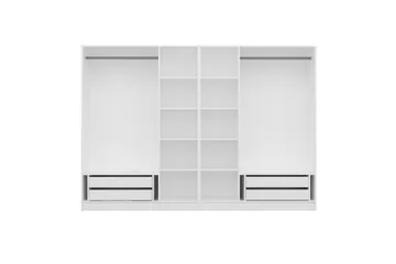 Fruitland Garderobe 270 cm - Hvid - Opbevaring - Tøjopbevaring - Garderobeskabe