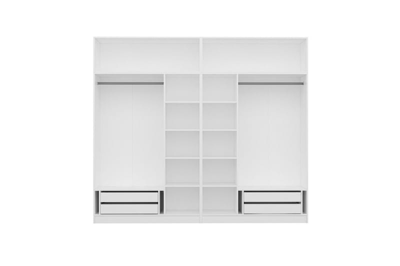 Fruitland Garderobe 270 cm - Hvid - Opbevaring - Tøjopbevaring - Garderobeskabe
