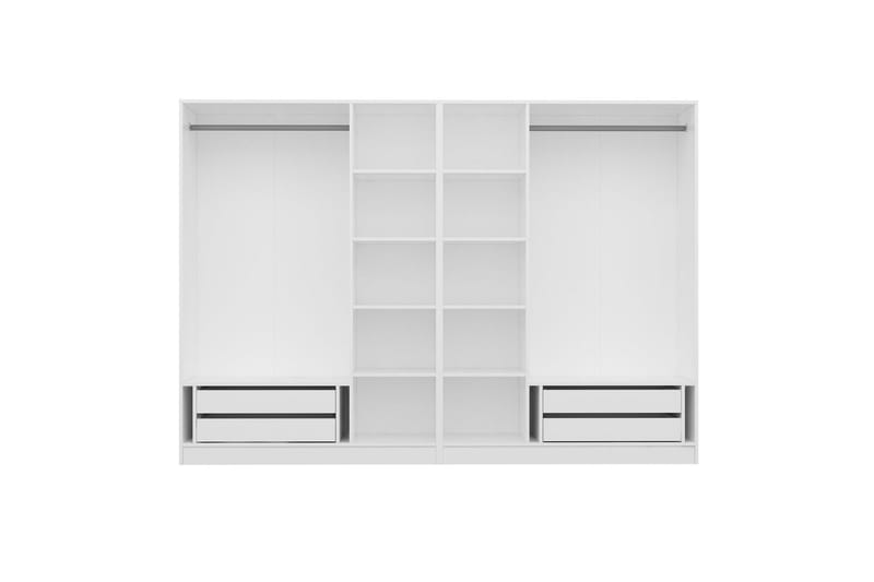 Fruitland Garderobe 270 cm - Hvid - Opbevaring - Tøjopbevaring - Garderobeskabe