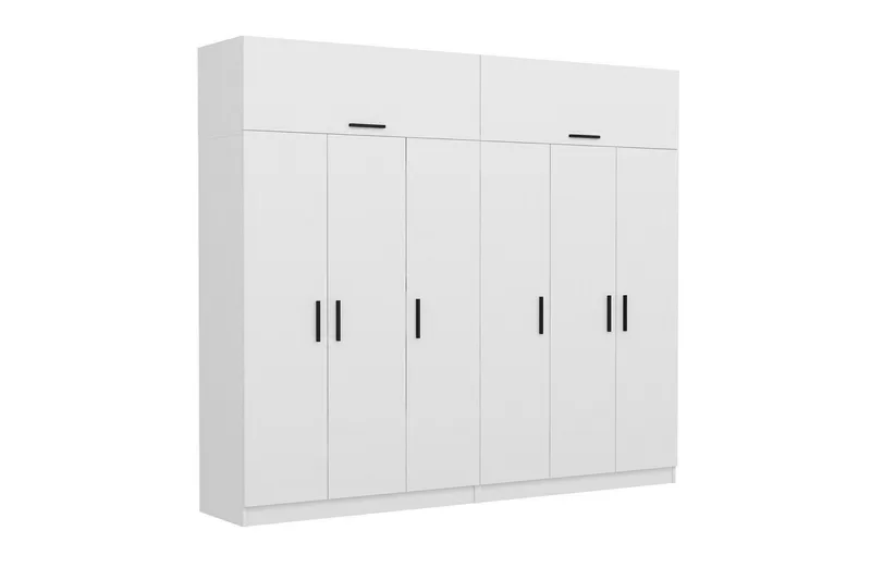 Fruitland Garderobe 270 cm - Hvid - Opbevaring - Tøjopbevaring - Garderobeskabe