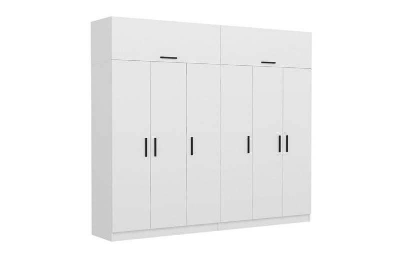 Fruitland Garderobe 270 cm - Hvid - Opbevaring - Tøjopbevaring - Garderobeskabe