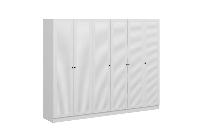 Fruitland Garderobe 270 cm - Hvid - Opbevaring - Tøjopbevaring - Garderobeskabe