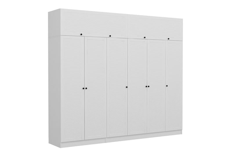 Fruitland Garderobe 270 cm - Hvid - Opbevaring - Tøjopbevaring - Garderobeskabe