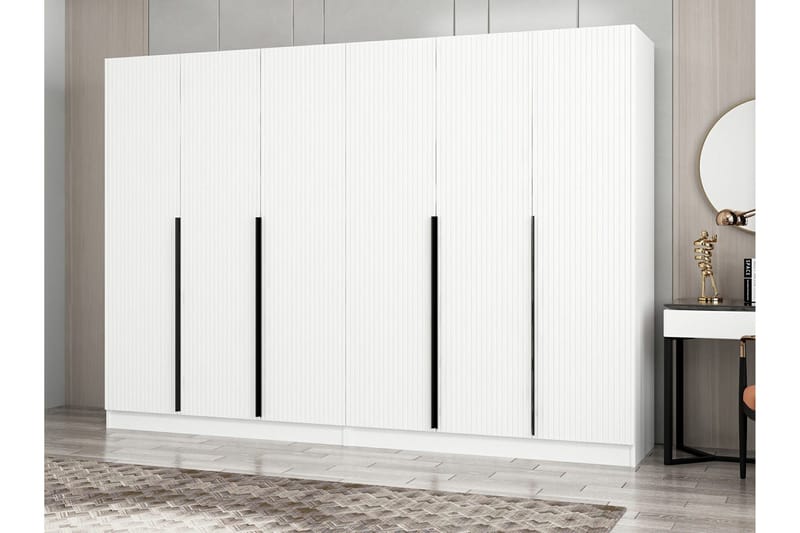 Fruitland Garderobe 270 cm - Hvid - Opbevaring - Tøjopbevaring - Garderobeskabe